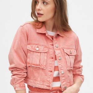 🆕 Cropped Utility Denim Jacket